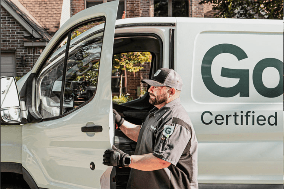 Technician working on a vehicle